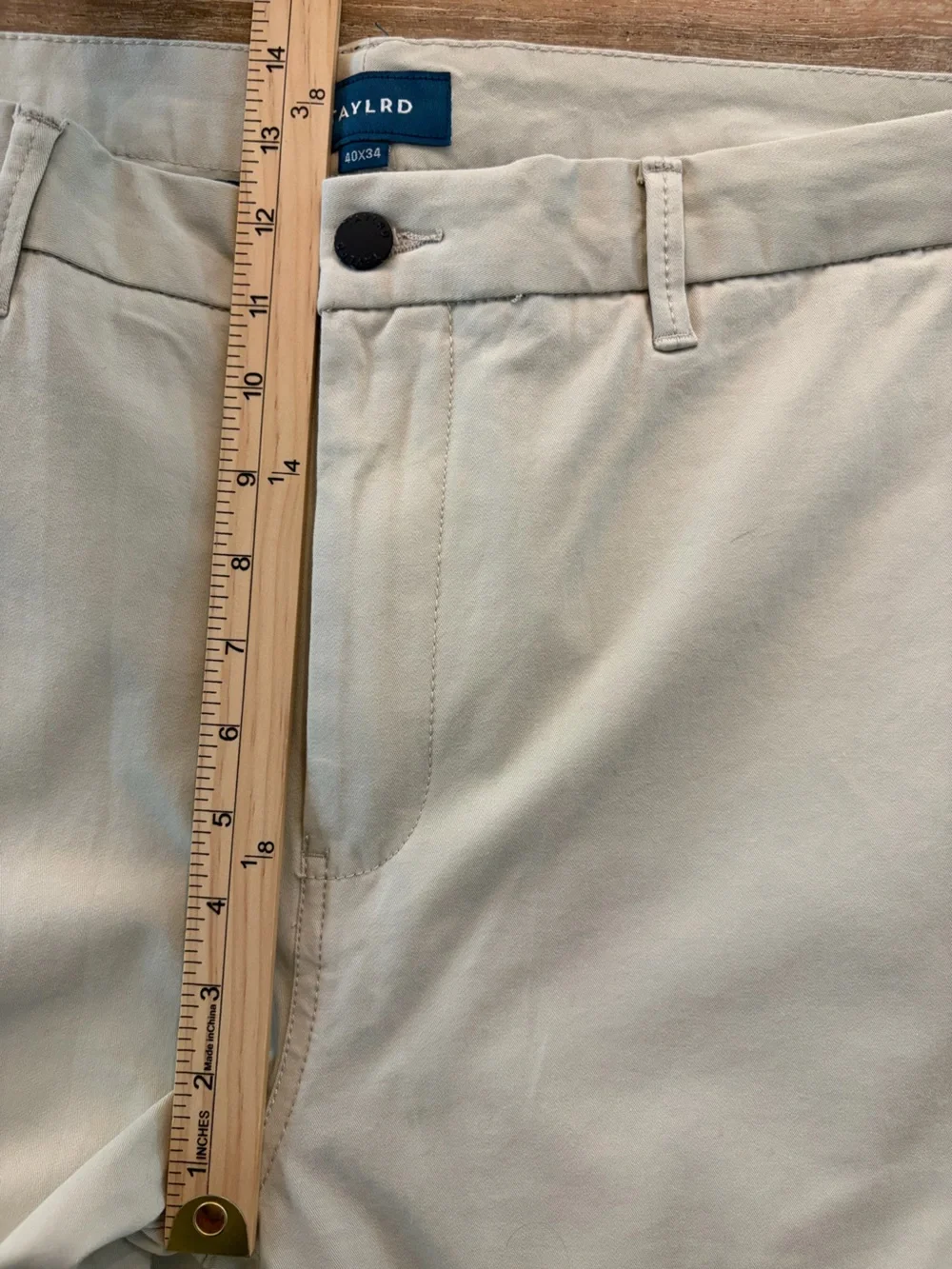 Talyrd Men’s Khaki Chinos‎ Talyrd Slim Tapered Fit Size 40 X 30 Altered Length